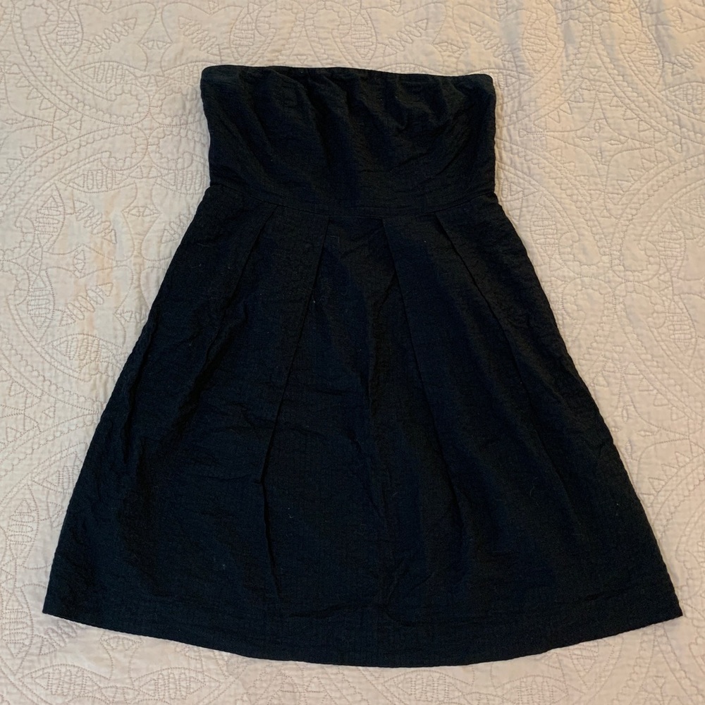 J. Crew | Black Strapless Cocktail Dress